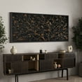 thumbnail image 3 of Large Framed Canvas Print Mystic Night Birds - Dark BotanicalWall Art Decorative Ready to Hang Painting for Living room Bedroom 60x30 inches Black Frame, 3 of 9