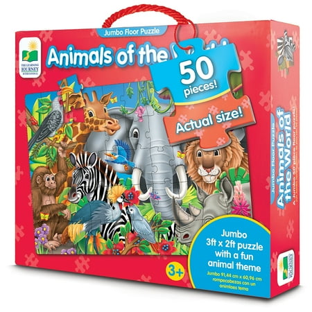 Jumbo Floor Puzzles, Animals of the World (Best Puzzles In The World)