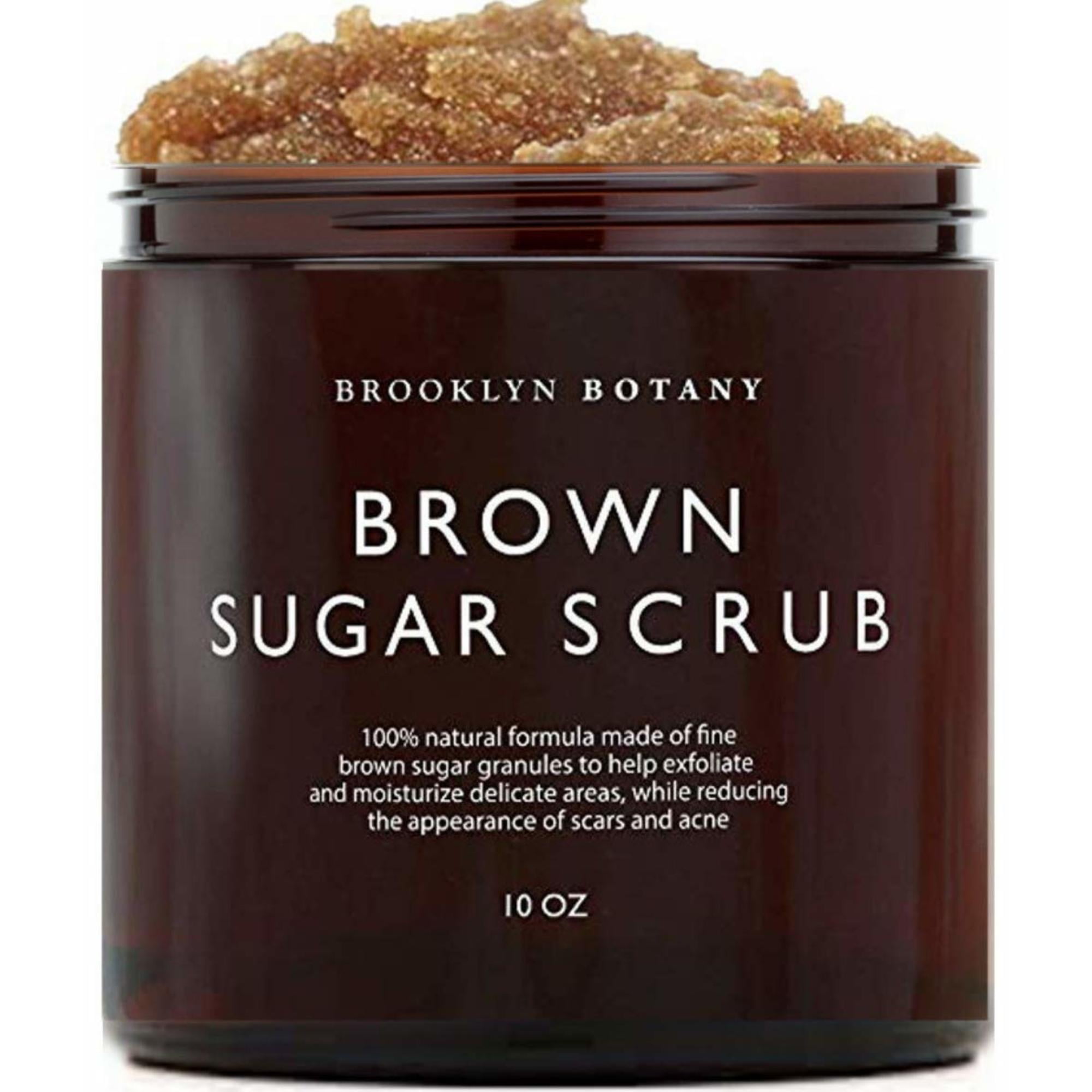 Brooklyn Botany Brown Sugar Body Scrub - Great as a Face Scrub and Exfoliating Body Scrub for Acne Scars, Stretch Marks, Foot Scrub, Great Gifts for Women - 10 oz photo