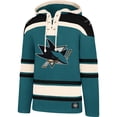 thumbnail image 2 of Men's '47  Teal San Jose Sharks Superior Lacer Lace-up Hoodie, 2 of 3