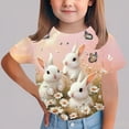 thumbnail image 2 of Chemise à Manches Courtes pour Garçons Imprimé de Pâques Col Rond T-Shirt Décontracté Graphique 3-14 Ans 1 Pce, 2 of 6
