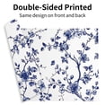 thumbnail image 2 of SUNOLIFE Spring Blue Floral Placemats Set of 4 Linen Double-Sided Dining Table Place Mats for Table Decor 12"Wx18"L in, 2 of 6