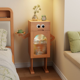 thumbnail image 1 of Mesita de noche de madera maciza, decoración creativa con forma de robot, armario de almacenamiento para dormitorio y sala de estar con función de luz de inducción, 1 of 3