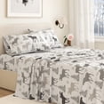thumbnail image 5 of Great Bay Home Lodge Flannel Sheet Set - 100% Turkish Cotton - Double Brushed - King, Moose, 5 of 6