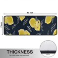 thumbnail image 5 of Kitchen Rugs Sets Of 2,Yellow Lemon Fruit Slices DarkBlue Pattern Anti Fatigue Kitchen Mat Rugs Non Slip Washable,Decorative Kitchen Floor Mats for Kitchen,Sink,Laundry,17"x47"+17"x47", 5 of 5