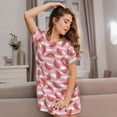 thumbnail image 3 of Disketp Cute Watermelon para Camisón Corto de Manga Corta para Mujeres, Camisón Cómodo con Escote Redondo, Bonito y Confortable, 3 of 6