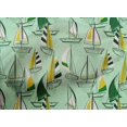 thumbnail image 5 of oneOone Cotton Poplin Mint Green Fabric Yacht Sewing Fabric By The Yard Printed Diy Clothing Sewing Supplies 42 Inch Wide, 5 of 6
