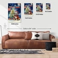 thumbnail image 5 of Merry Christmas and Happy New Year Santa Bulldog Holiday Xmas Winter 2025 Vertical Matte Canvas Poster Dog Lover Gifts Idea Wall Art Home Decor - 00024, 5 of 5
