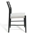 thumbnail image 6 of SAFAVIEH Couture Shaylyn Classic Linen Solid Dining Bistro Chair, Taupe/Black, 6 of 13