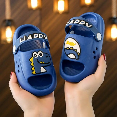 

CoCopeanut Kawaii Dinosaur Clogs Garden Shoes Children Cute Cartoon Cheap Sandals for Boy Girls Summer Child Slipper Todder Flip Flops