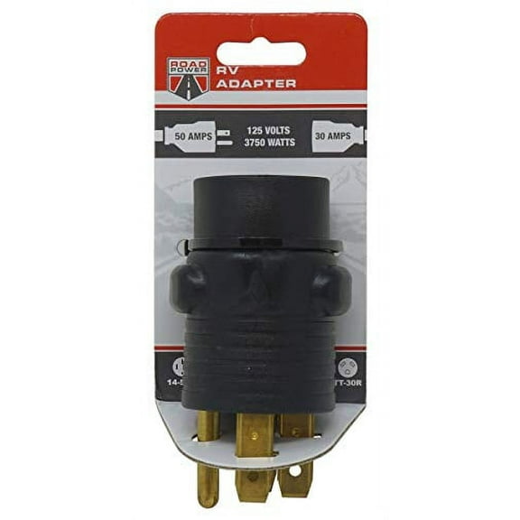 Road Power RV Black Adapter 14-50P TT-30R