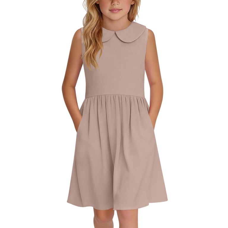 cute holiday dresses for tweens SHEIN Tween Girls Cute Bow Decor Petal Sleeve Dress,Navy Blue And White  Summer Casual Kids Dresses,School Back-To-School Outfit,Graduation,Holiday  Wear