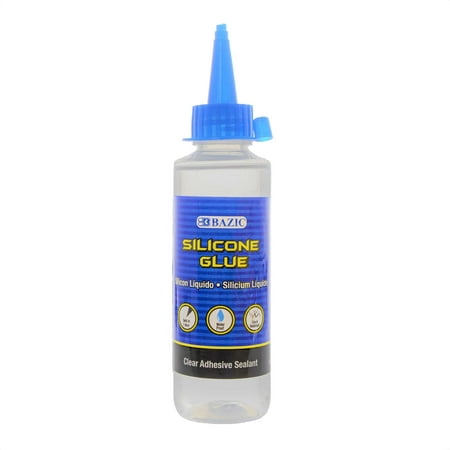 BAZIC Silicone Glue 3.38Oz (100 mL), Waterproof Crack Resistant, 1-Pack