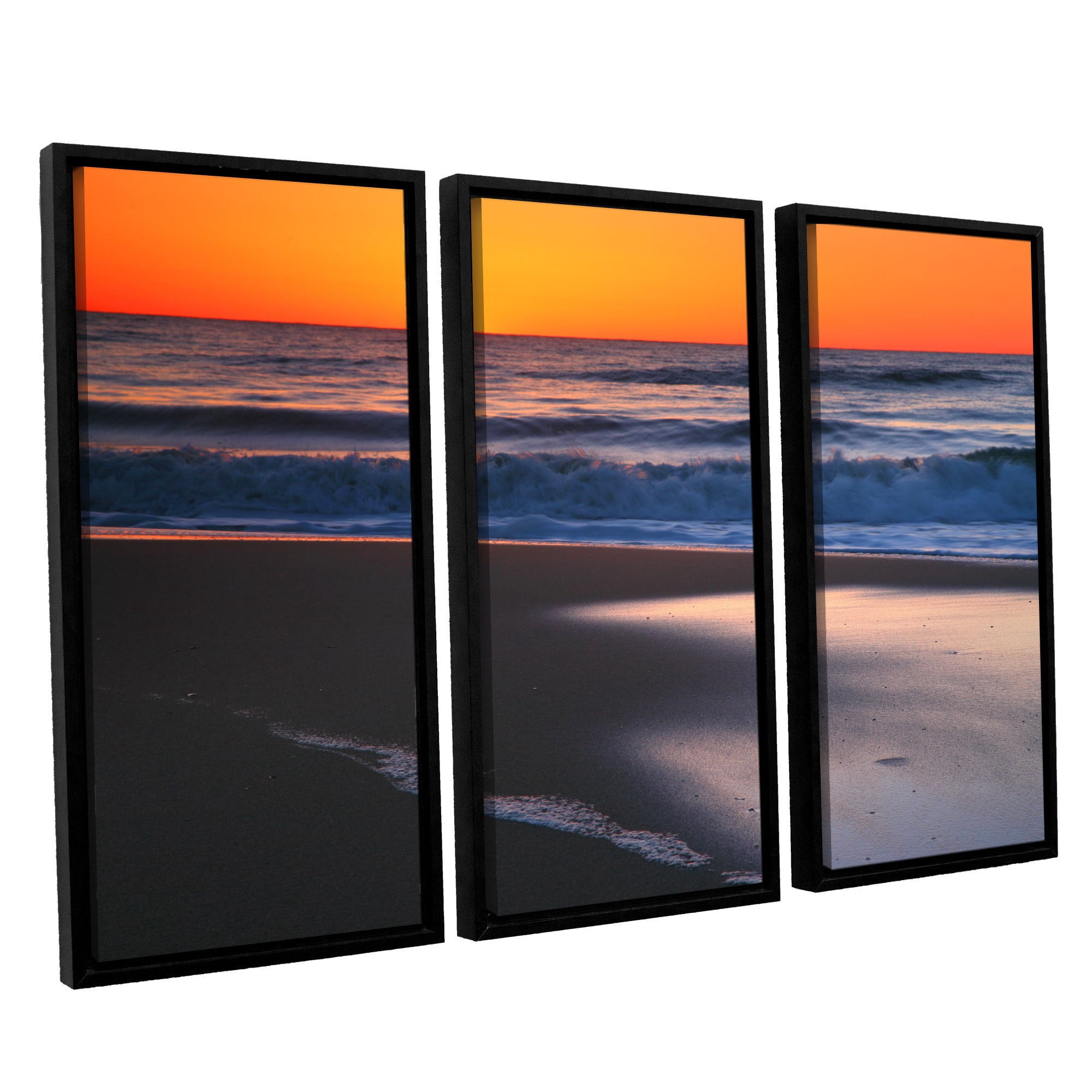 ArtWall Steve Ainsworth "As Dawn Approaches" 3-Piece Floater-framed Canvas Set