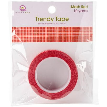 Trendy Tape Core Collection 15Mmx10yd-Mesh Red