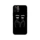 thumbnail image 1 of Funda de tpu negra para iphone 5 5s se 2020 6 6s 7 8 plus x 10 XR XS 11 12 13 mini pro MAX, cubierta trasera de dibujos animados, dedo medio Fivean unisex, 1 of 2