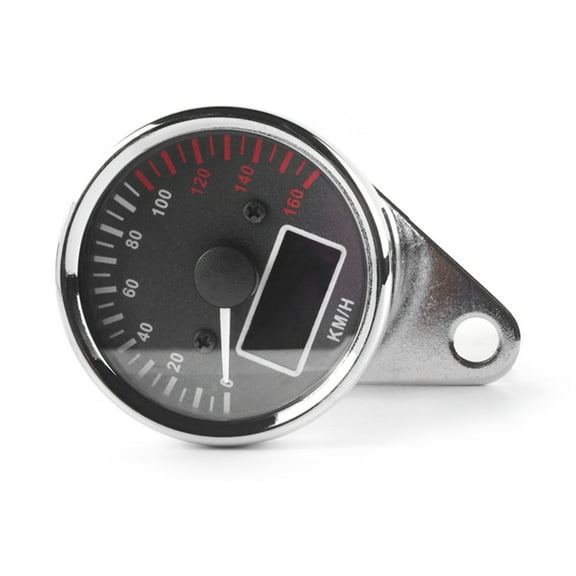 Retro Inspired Motorcycle Instrument Panel LED Digital Speedometer Gauge with LCD Display Suitable for Speed & Fuels 12V