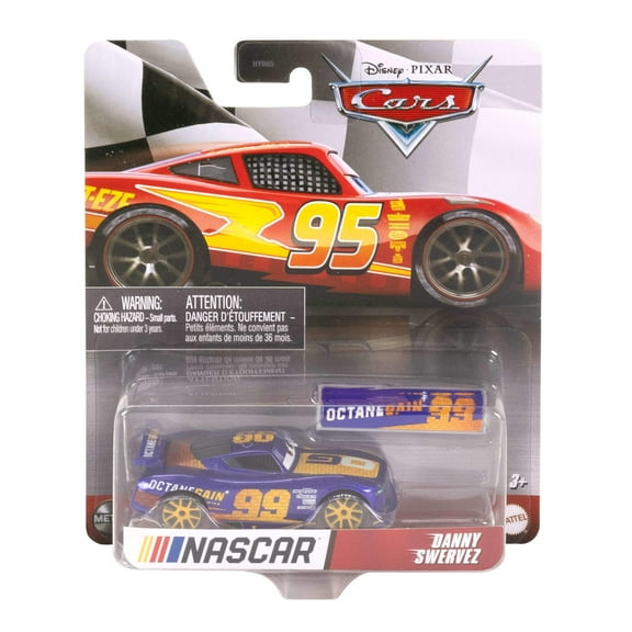Disney and Pixar Cars NASCAR Die-cast Vehicles, 1:55 Scale Metal Toy Cars (Styles May Vary)