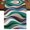 Multicolor, variant on Table Runners 36 Inches Long Dress Scarves, Green Blue Brown Moire Farmhouse Kitchen Table Runner, Short Coffee Tablerunners, Modern Abstract Art 13x36 Inch