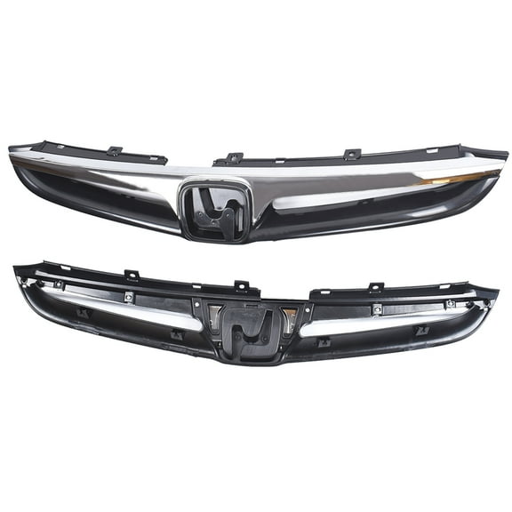 Labwork Front Bumper Grille with Chrome Molding for 2006-2007 Honda Accord HO1200179