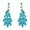 Turquoise, variant on Vintage Peacock Dangle Earrings for Women 14K Gold Plated Green Crystal Feather Peafowl Statement Drop Dangling Stud Earring Boho Exaggerated Birthday Holiday Jewelry Gifts