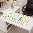 thumbnail image 3 of Long Mouse Pads for Desk,LightYellow Cartoon Dinosaurs Leaves Desk Mats on Top Of Desks, Desk Mouse Pad Extra Large with 3mm Non-Slip Base and Stitched Edge for Gaming,Work,Home 31.5"x15.7", 3 of 5