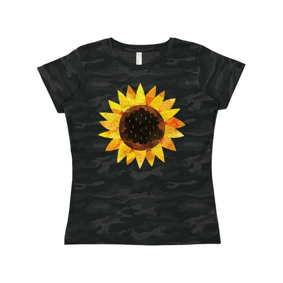 Inktastic Summer Grunge Sunflower Women's T-Shirt