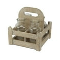 thumbnail image 1 of Cheungs 5205 Glass Jars in High Handle Wooden Caddy, 1 of 1