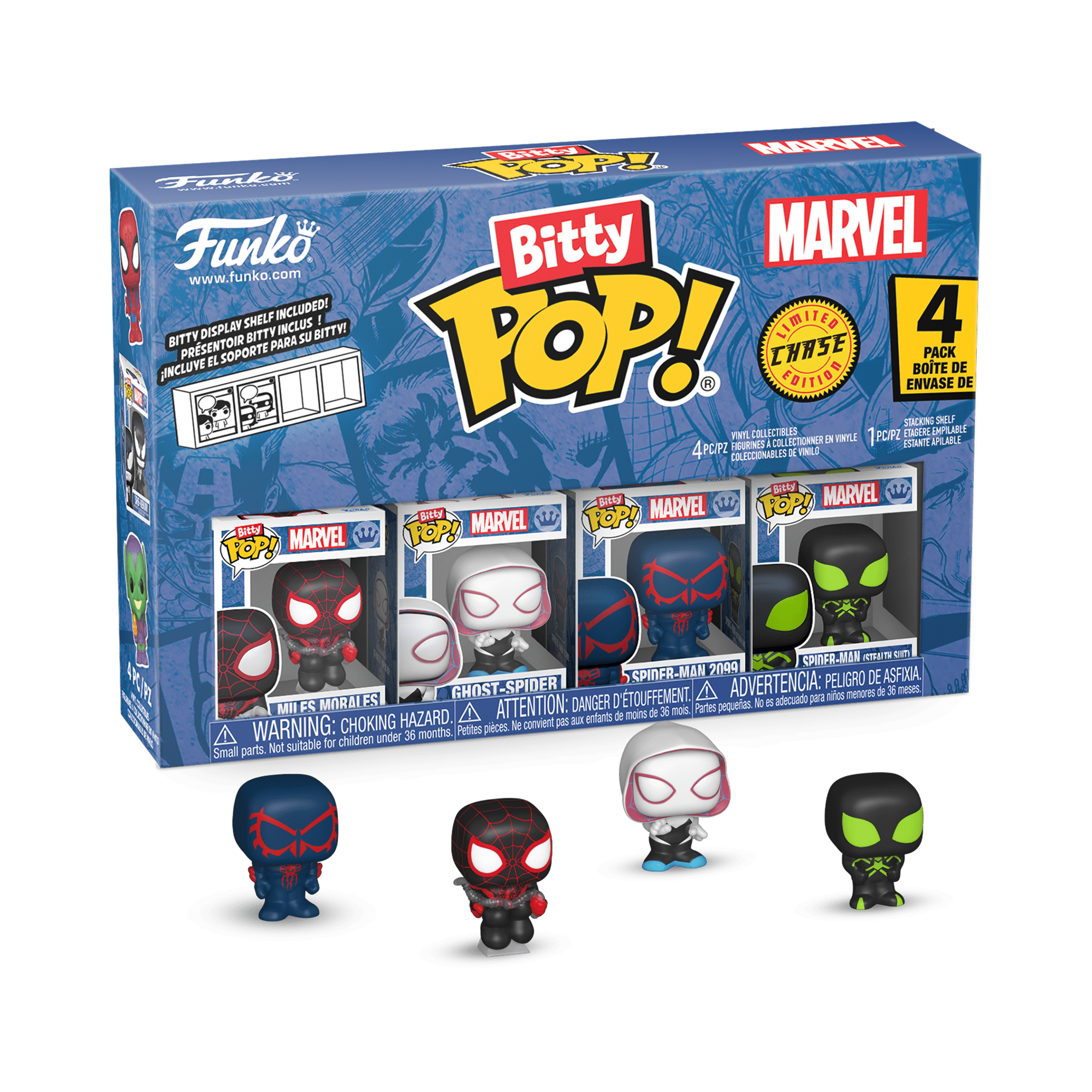Funko Bitty POP! 4-pack Marvel Assortment, Collectible Vinyl Figures