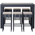 thumbnail image 2 of SAFAVIEH Outdoor Collection Sanders Outdoor Bar Set Titanium/Sand, 2 of 10