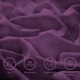 thumbnail image 5 of D.N.G. BEDDINGS 1 Piece Boho Chic Pom Pom Comforter, All Season Down Alternative Bedding Comforter - (Oversized Super King Size, Plum) 800 Thread Count, Egyptian Cotton., 5 of 6