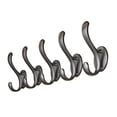 thumbnail image 2 of TOPRenddon 5-Pack Heavy Duty Adhesive Hooks – No-Drill Wall Mounted Organizers for Bathrooms, Entryways & Closets, Gray, 2 of 6