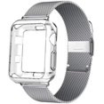 thumbnail image 1 of Correa de reloj milanesa + funda para Apple Watch Series 8 7 6 5 45mm 41mm pulsera de correa de acero inoxidable para iwatch Ultra 49mm 40mm 44mm Tan Jianjun unisex, 1 of 2