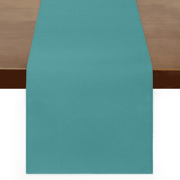 CURLYOOT Darkcyan Linen Table Runner 60 Inches Long Kitchen Dining Table Farmhouse Decoration for Home Party Decor 13x60 Inch