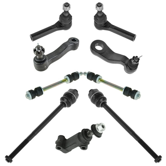 TRQ 9pc Steering Suspension Kit Idler Pitman Arms Tie Rods Sway Bar End Links PSA64866 Fits select: 2001-2010 CHEVROLET SILVERADO, 2001-2010 GMC SIERRA