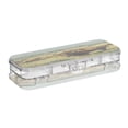 thumbnail image 2 of Plastic Pencil Box Large Capacity Pencil Boxes Clear Boxes with Snap-Tight Lid Stylish Office Supplies Storage Organizer Box Buffalo Herd Oil Painting, 2 of 7