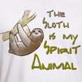 thumbnail image 3 of CafePress - The Sloth Is My Spirit Animal T Shirt - Fitted T-Shirt, Vintage Fit Soft Cotton Tee, 3 of 4