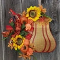 thumbnail image 3 of DPTALR Halloween Orange Big Hydrangea Wreath Decorative Door Hanging, 3 of 9