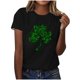 thumbnail image 1 of Mujeres Manga Corta de Verano Tops Impreso Sudadera Casual, Cuello Redondo Blusa Ligera para la Primavera Y el Verano, 1 of 4