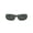 RUBBER BLACK, variant on Daddy-O Sunglasses, Retro Rectangle Eyeglasses with Case, Rubber Black/Dark Green, Size 59