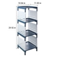 thumbnail image 3 of Kitchen Organizers and Storage On Clearance Storage Cart For Laundry Room Organization, 4 Tier Shelving Unit Utility Cart Storage Rack For Kitchen Bathroom Laundry Narrow Places, 3 of 6