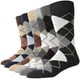 thumbnail image 1 of Calcetines de vestir para hombre grandes y altos, paquete de 6, con rayas de rombos, color oscuro, estilo clásico, tallas 10, 11, 12, 13, 14, 15 y 16, 1 of 7