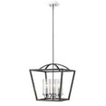 thumbnail image 4 of Golden Lighting Mercer 3-light Pendant in Matte Black and Chrome Accents, 4 of 9