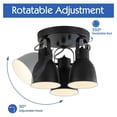 thumbnail image 2 of Drevy 3 Light Ceiling Mount Directional Spotlight,Dimmable with Control,Black Track Light for Kitchen Sink Overhead Hallway Bedroom.(E26 Bulb Include), 2 of 6