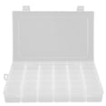 thumbnail image 2 of Transparent Plastic Storage Box with Clear Lid & Removable Dividers – Portable Organizer for Jewelry, Beads, Screws, and Small Parts – Reusable Home, 2 of 4