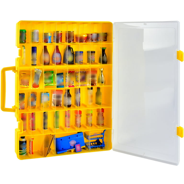 Plastic Toy Storage Case Compatible with Mini Brands Collector Toys, Shopkins