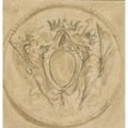 thumbnail image 3 of Giuseppe Cades 20x21 Black Modern Framed Museum Art Print Titled - Coat of Arms of the Rezzonico Family, Capped by a Princely Crown and Supported by Two Winged Victories (1767-1779), 3 of 5