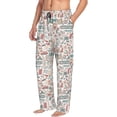 thumbnail image 6 of Logiee Summer Life Print Pajama Pants for Men,Men’s Pajama Bottoms,Mens PJ Pants with Pockets & Button Fly-Small, 6 of 6