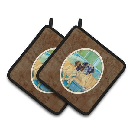 

Carolines Treasures 7280PTHD Great Dane Pair of Pot Holders 7.5HX7.5W multicolor