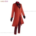thumbnail image 4 of Hazbin-uniforme de ALASTOR de Hotel para hombre y mujer, disfraz de Cosplay con Peluca de Radio, traje rojo de demonio, conjunto de muñecas para fiesta de Halloween, 4 of 5
